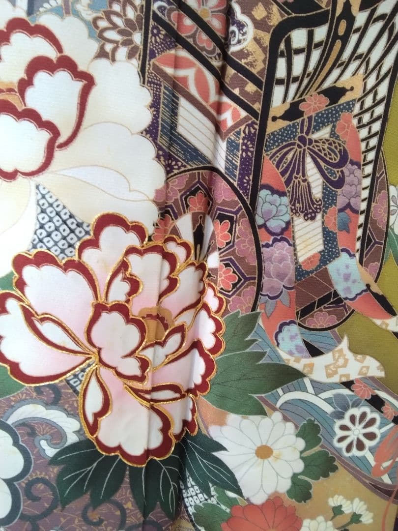 振袖フルセット、正絹成人式、新品未使用、重ね衿帯揚げ帯締め、帯、襦袢、ガード加工