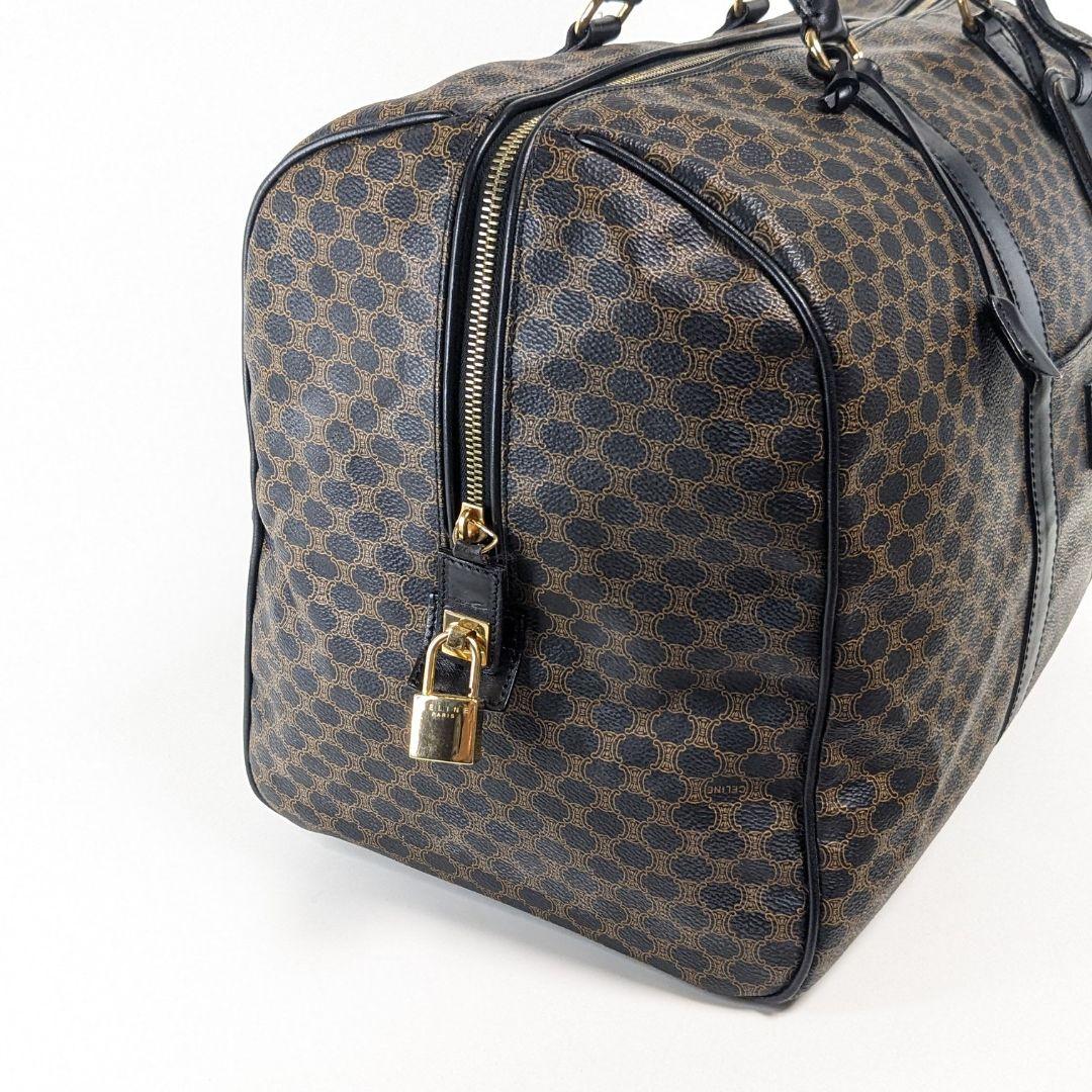 美品　CELINE　セリーヌ　ボストンバッグ　マカダム　トリオンフ　大容量