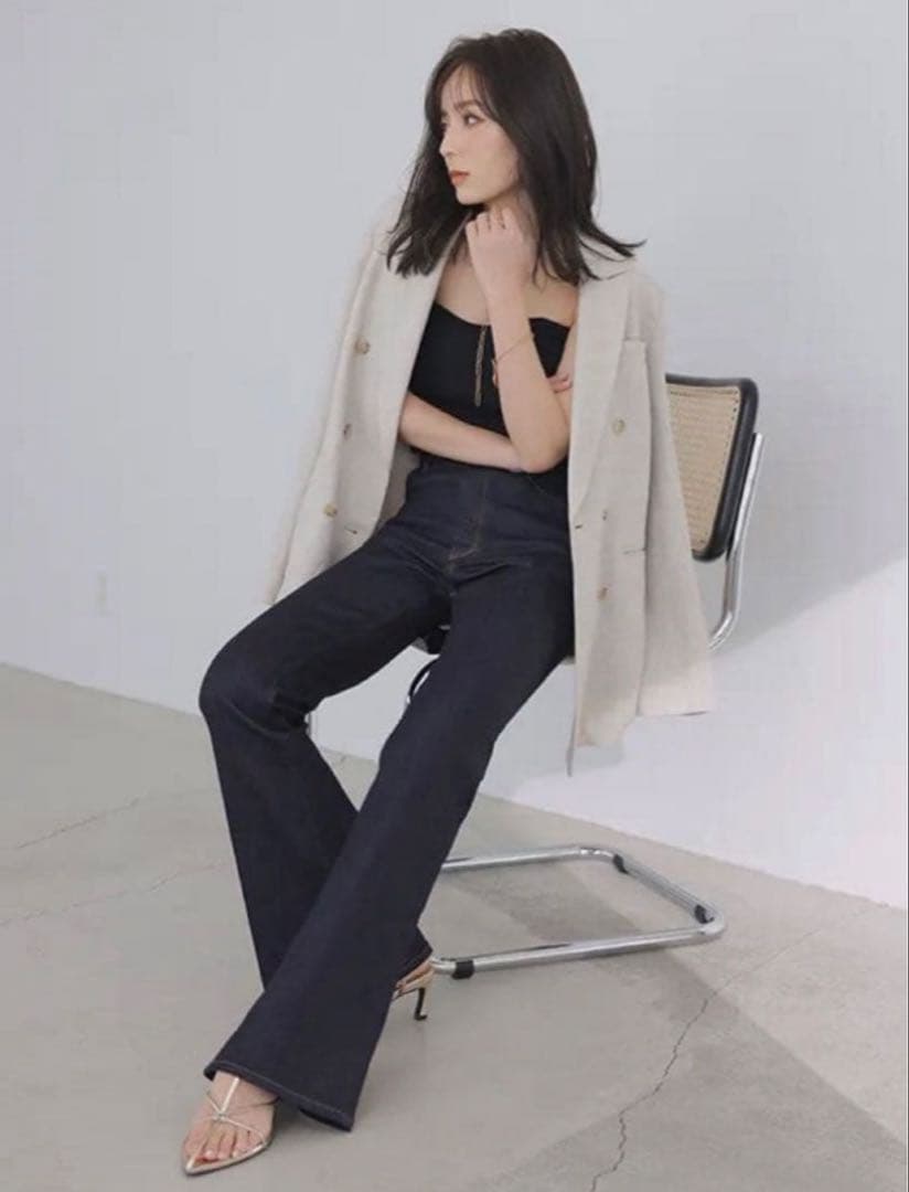 美品【anuans×YANUK】Boots cut flare denim 24