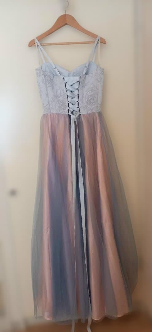 DRESS ROOM AMI　受注生産 カラードレス　グレー・ダスティローズ