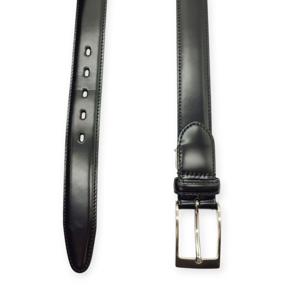 【極美品】PRARE GINZA プレリー銀座 コードバン ビジネスベルト 黒