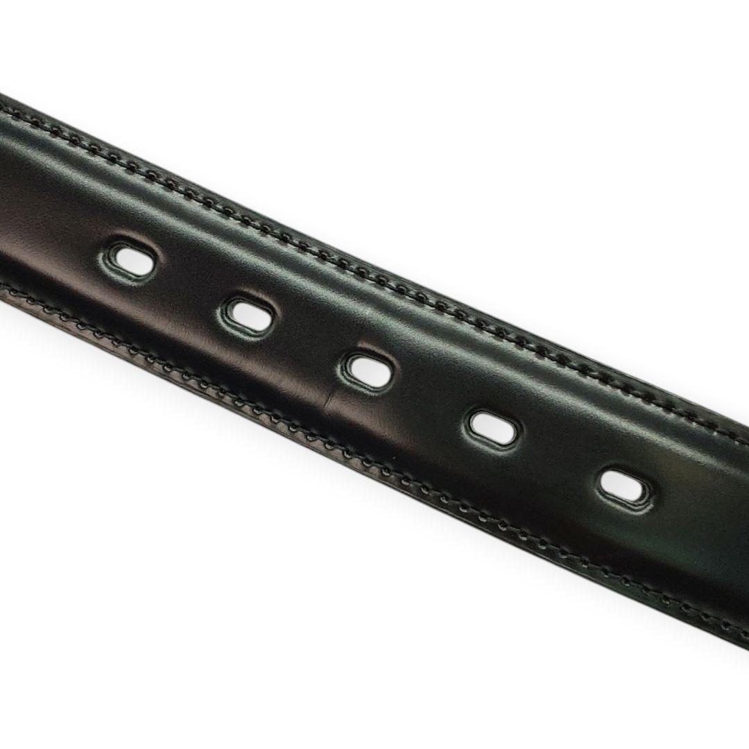 【極美品】PRARE GINZA プレリー銀座 コードバン ビジネスベルト 黒