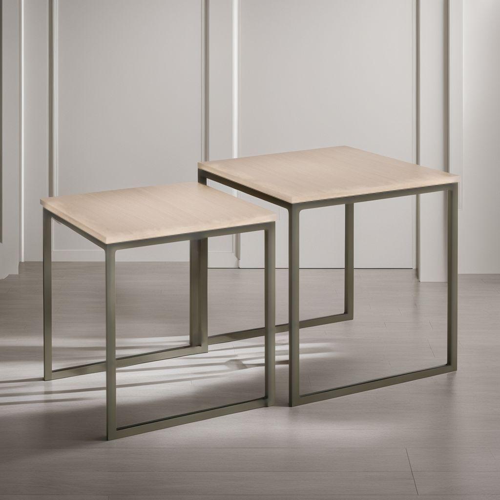 サイドテーブル 2個セット ネストテーブル おしゃれ 木製