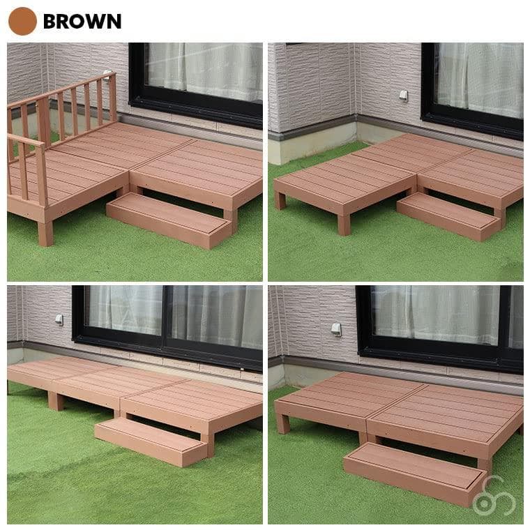 リビングアウト(Living Out) 人工木 ウッドデッキ 90×90cm