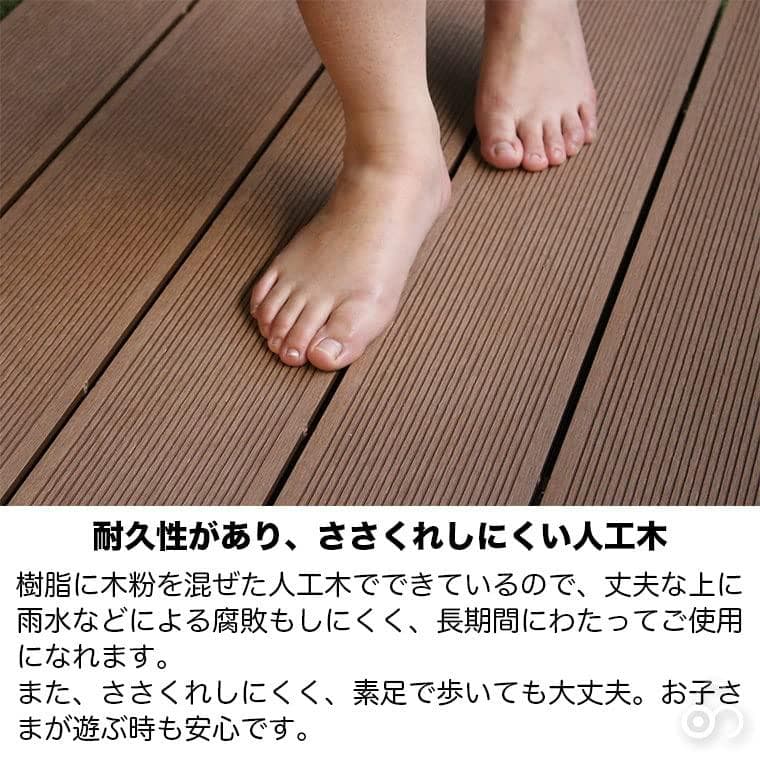 リビングアウト(Living Out) 人工木 ウッドデッキ 90×90cm