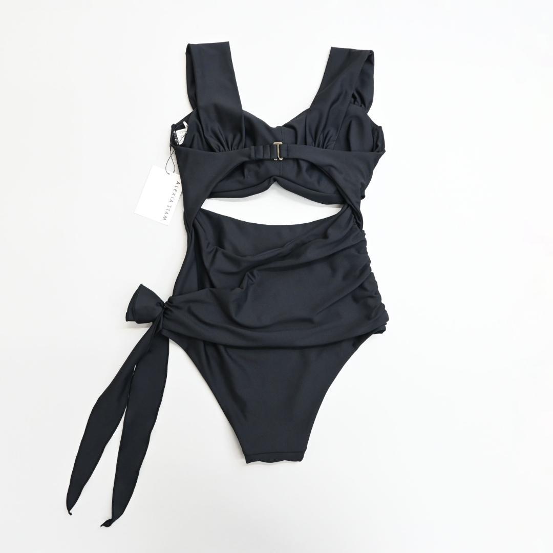 □ 45794★夏 定価2.7万 アリシアスタン 水着 スイムウェア ブラック