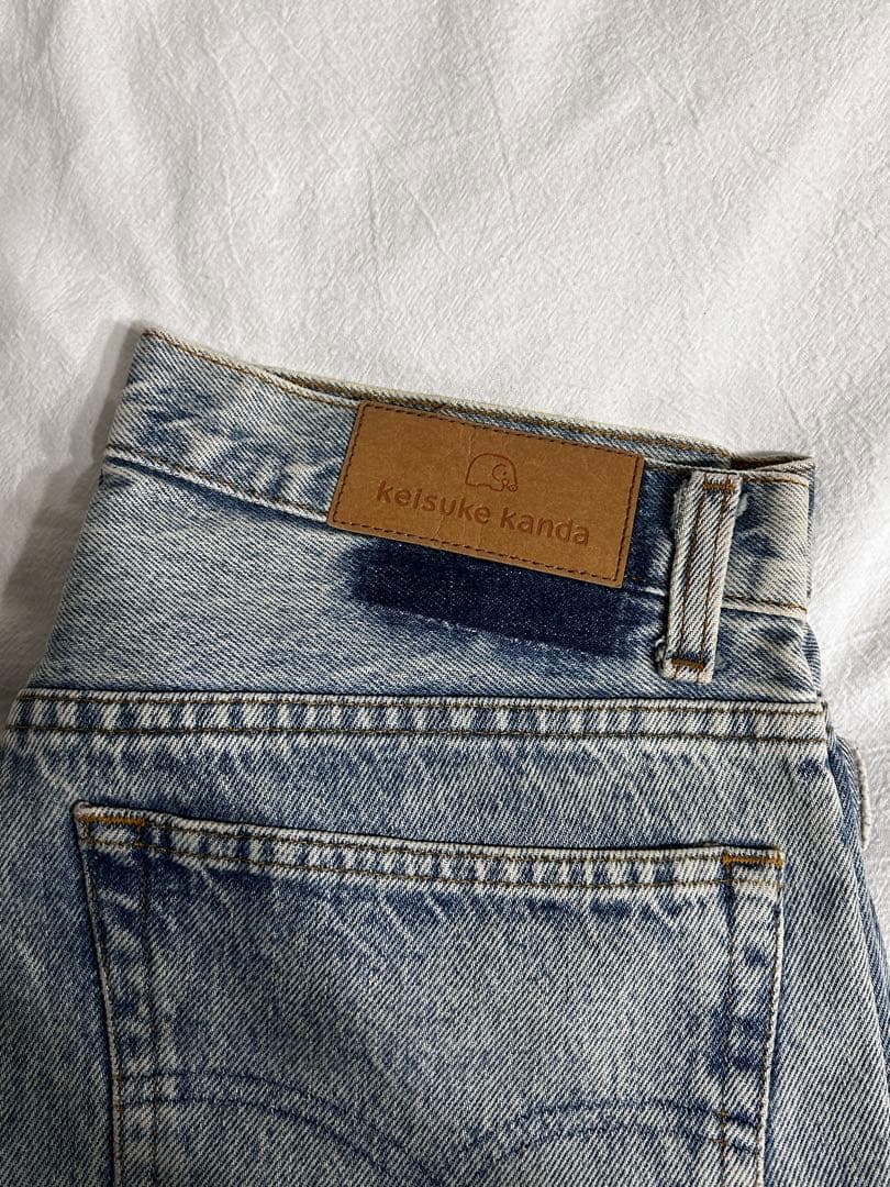 【1点物】keisukekanda レースパッチワークリボンデニム