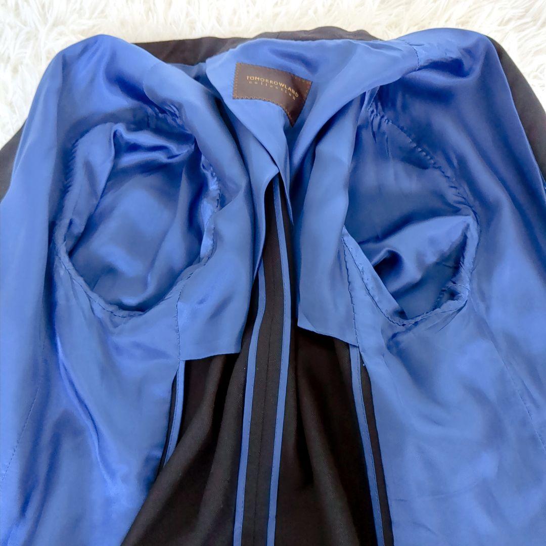 美品✨️トゥモローランド パンツスーツ セットアップ ブラック36　シルク混