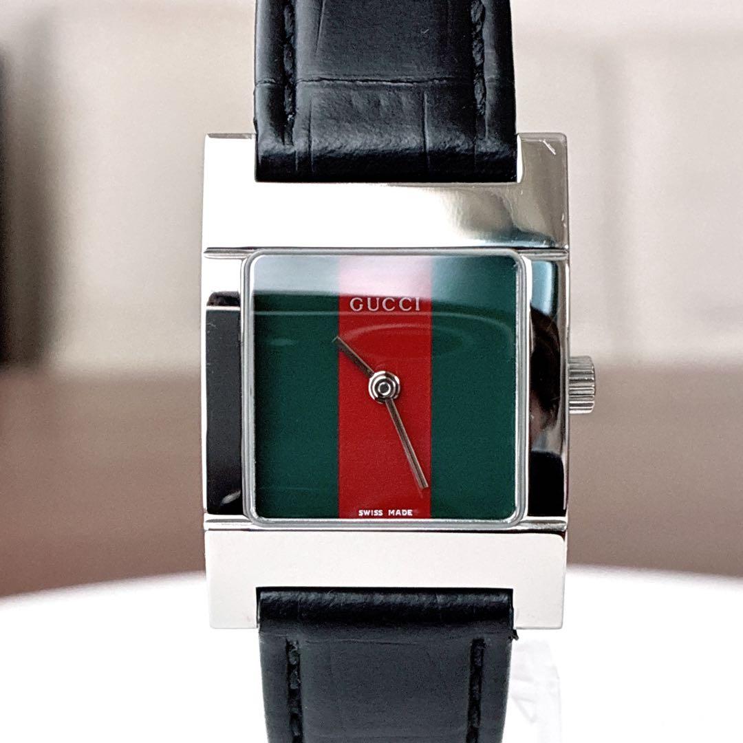 専用⭐️グッチ GUCCI 腕時計 7700L シェリーライン レザーベルト 稼働