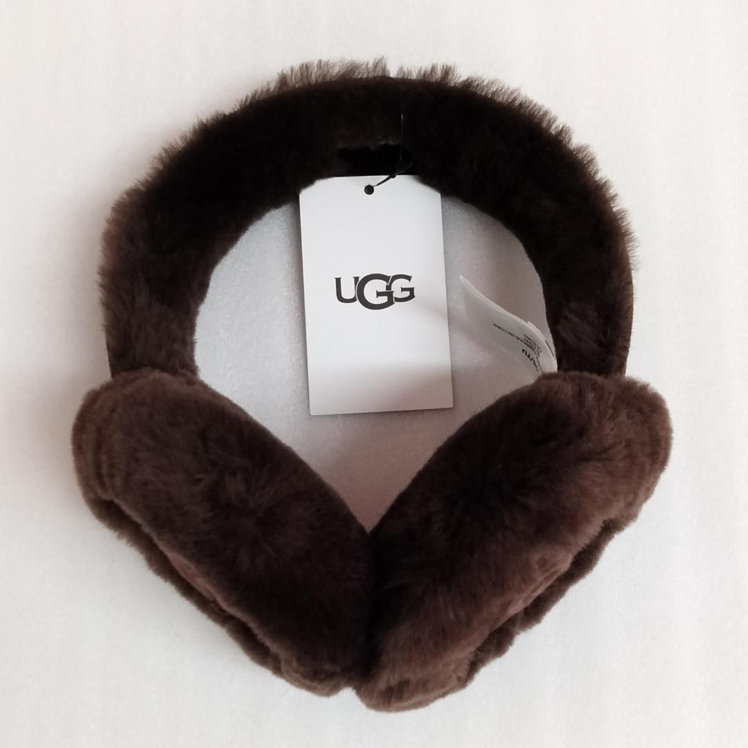 【訳あり】UGG アグ 耳当て ブラウン系 イヤーマフ 20955
