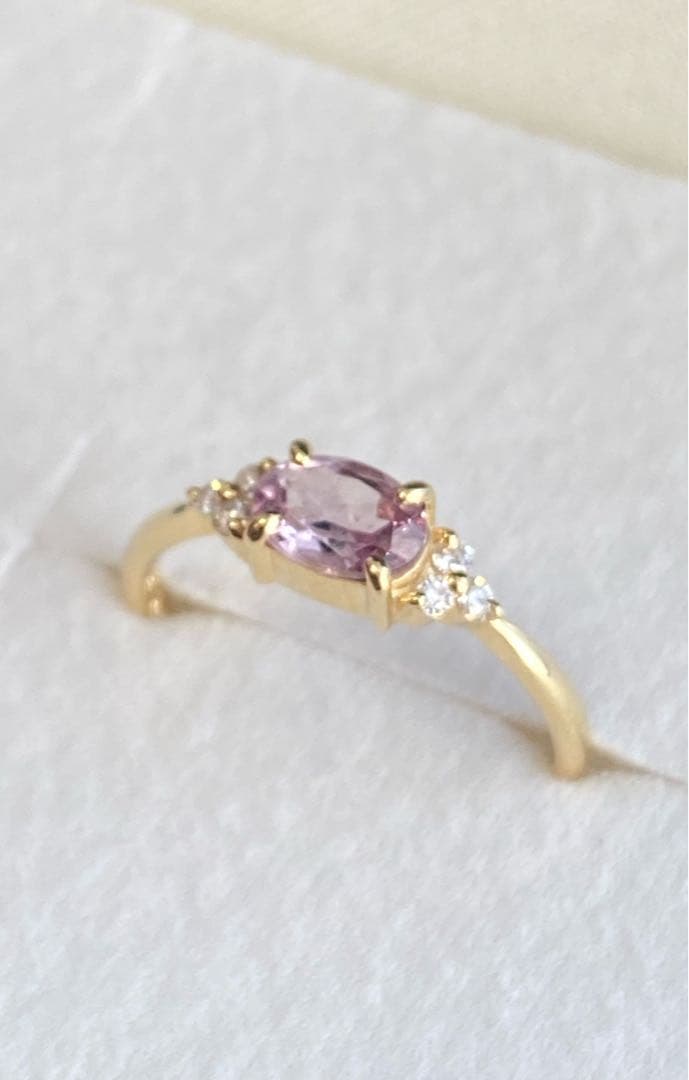 美品⭐︎BIZOUX ビズー K18YG シャンパンガーネット フラヴィリング