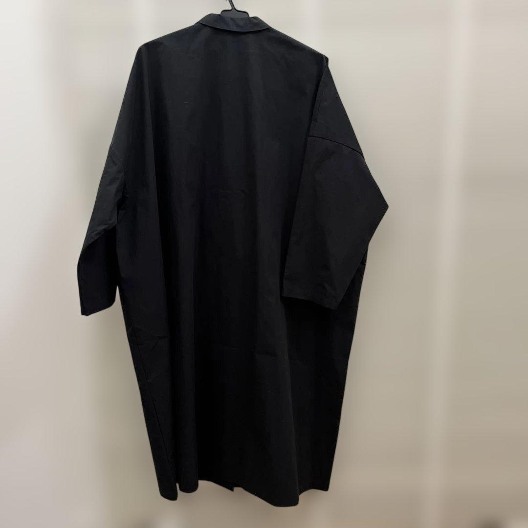 mizuiro ind シャツライクコート ブラック　ミズイロインド 春秋コート