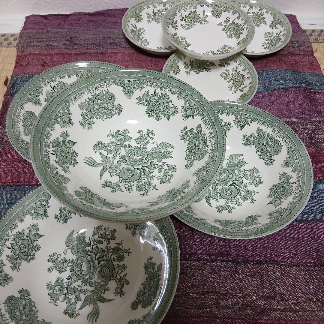 Burleigh 食器セット 4+4点　ボウル　小皿　バーレイ　アジアティック