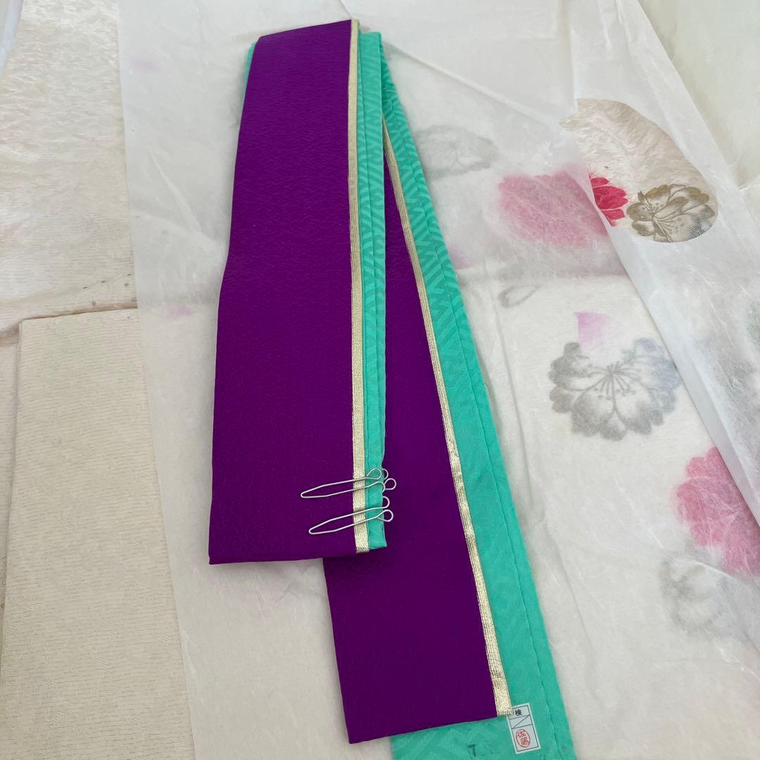 振袖セット 古典柄 花尽くし 赤ぼかし 成人式 前撮り　正絹