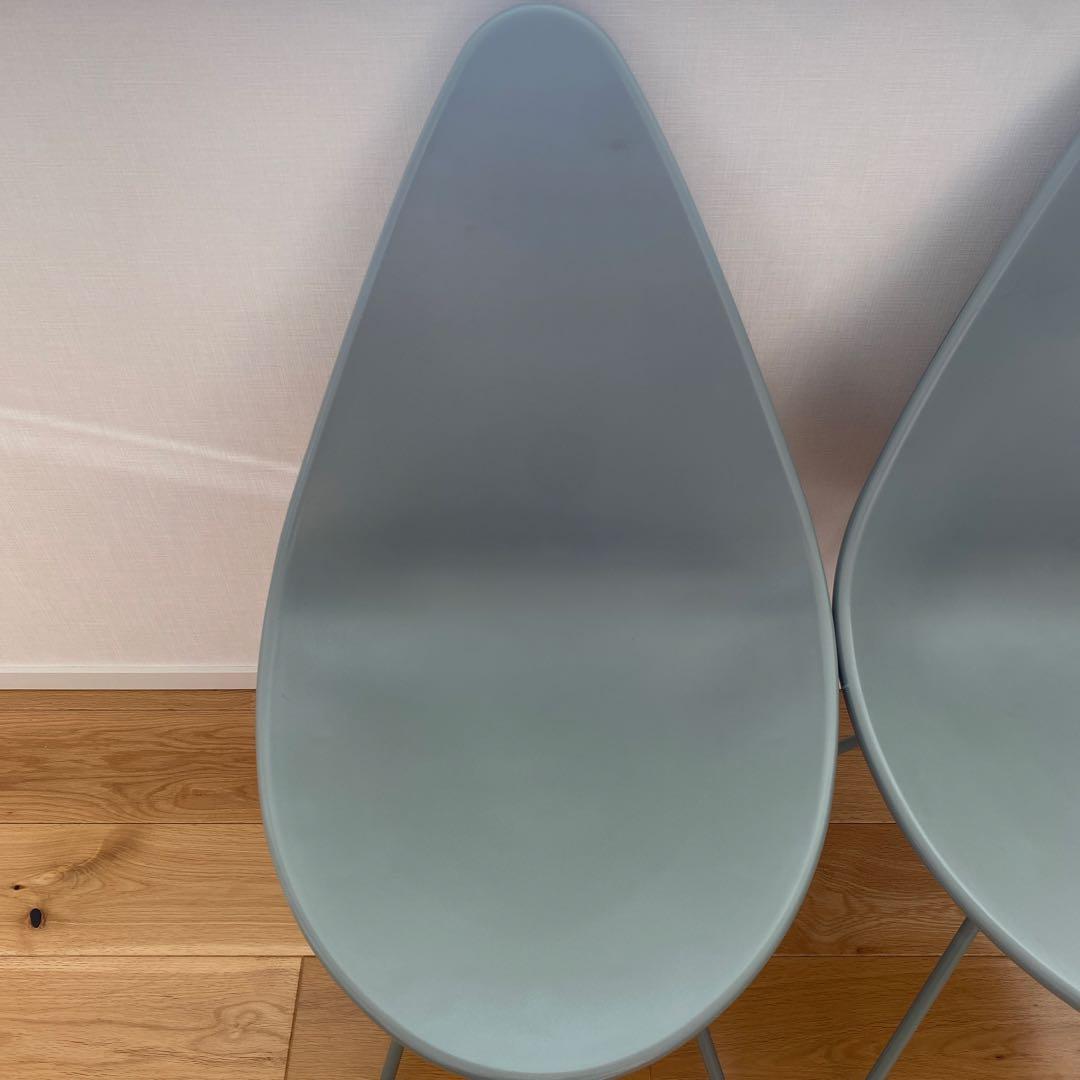 ドロップチェア　しずく型チェア ダイニングチェア デスクチェア ２脚セット