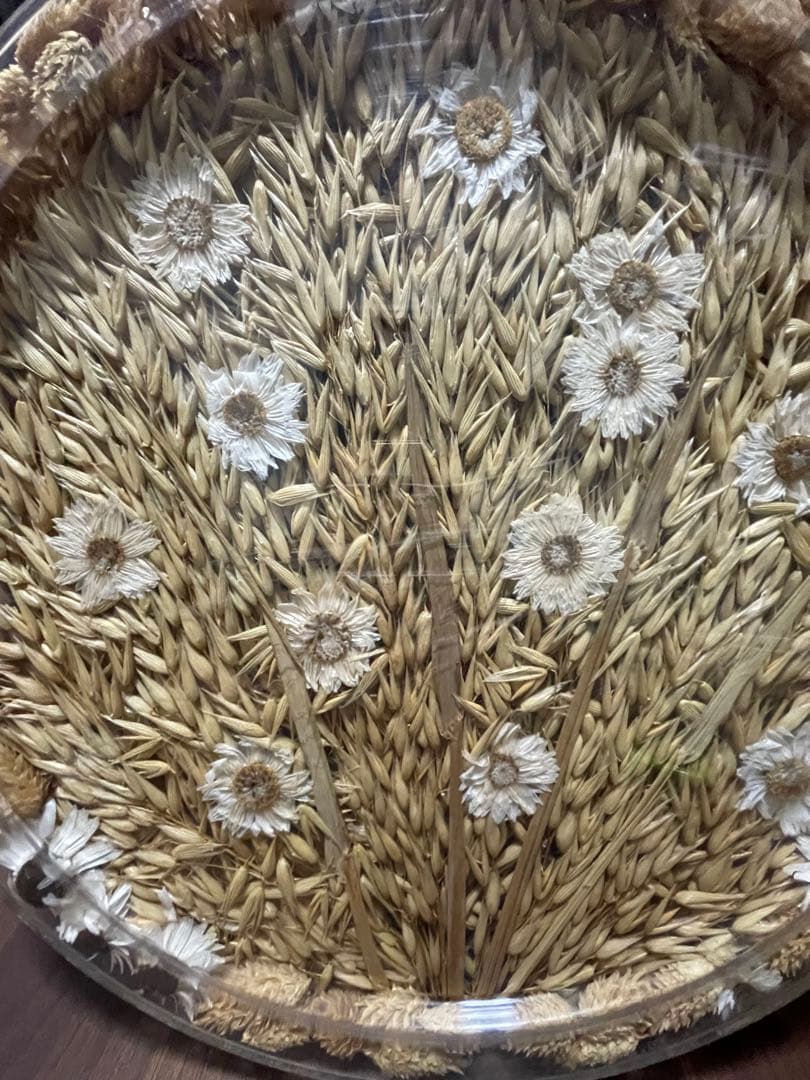 CL DESIGN ドライフラワー入り　アートトレイドイツ製