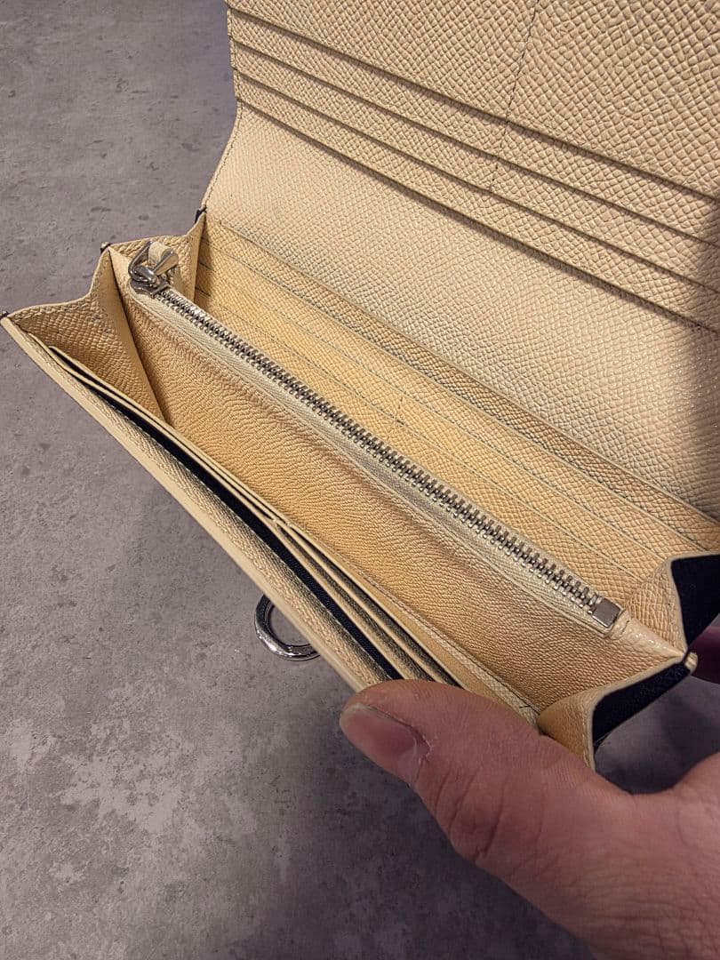 ネイビー 長財布 BVLGARI