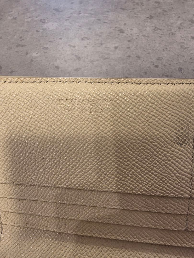 ネイビー 長財布 BVLGARI