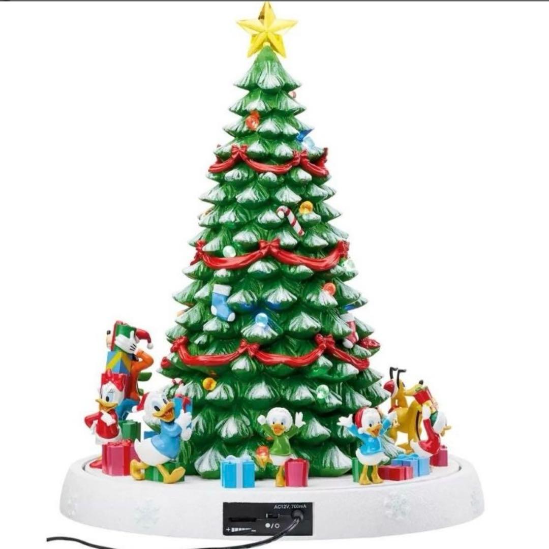 ディズニー クリスマスツリー　置物　クリスマスソング収録　ミッキー