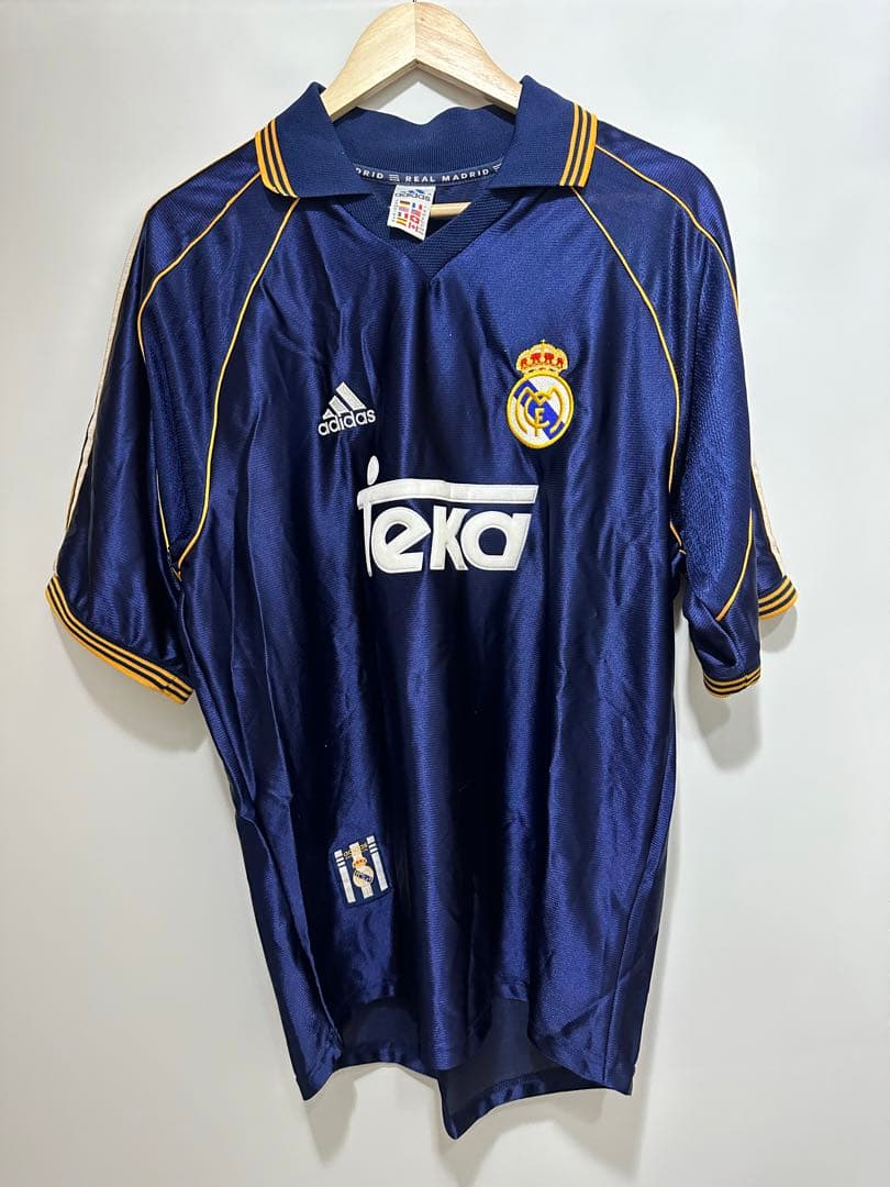 アディダス レアルマドリード 刺繍 98-99年襟付きゲームシャツ ユニフォーム