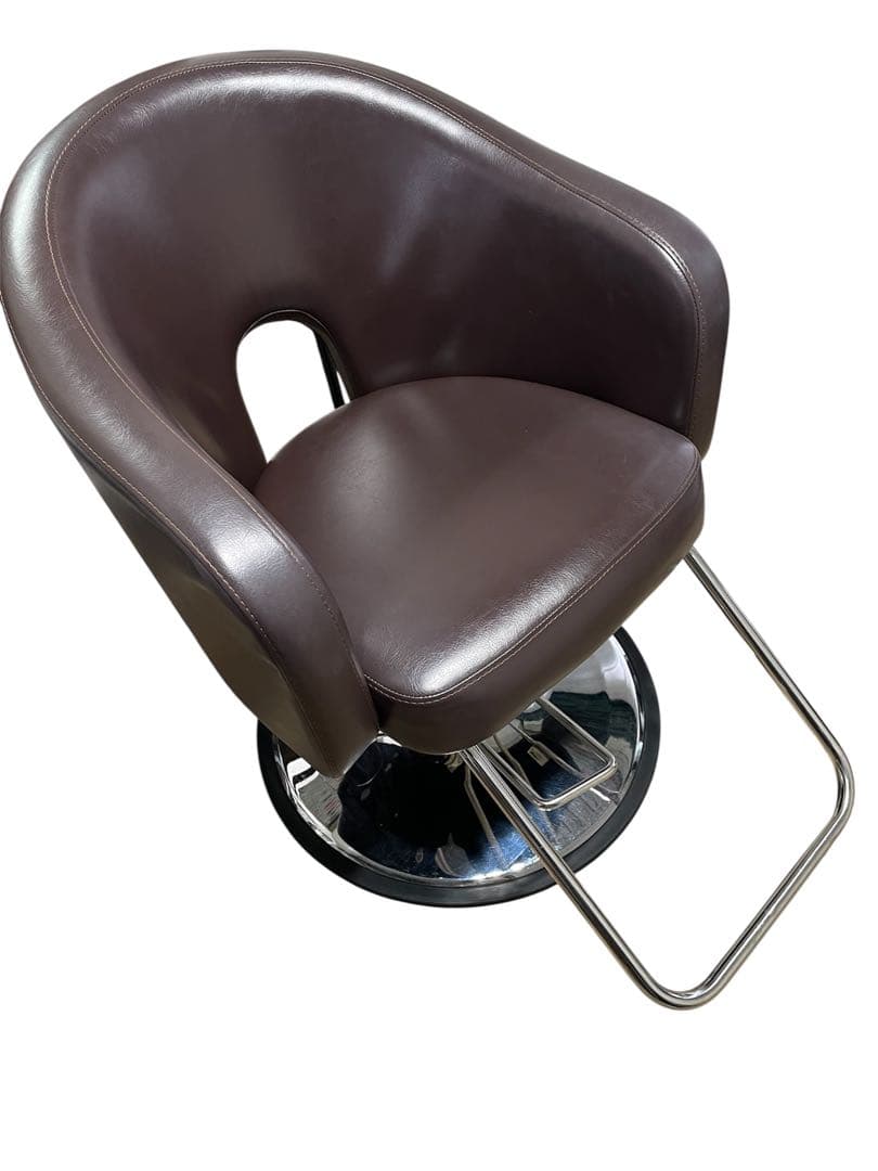 ブラウン ハイバック回転チェア