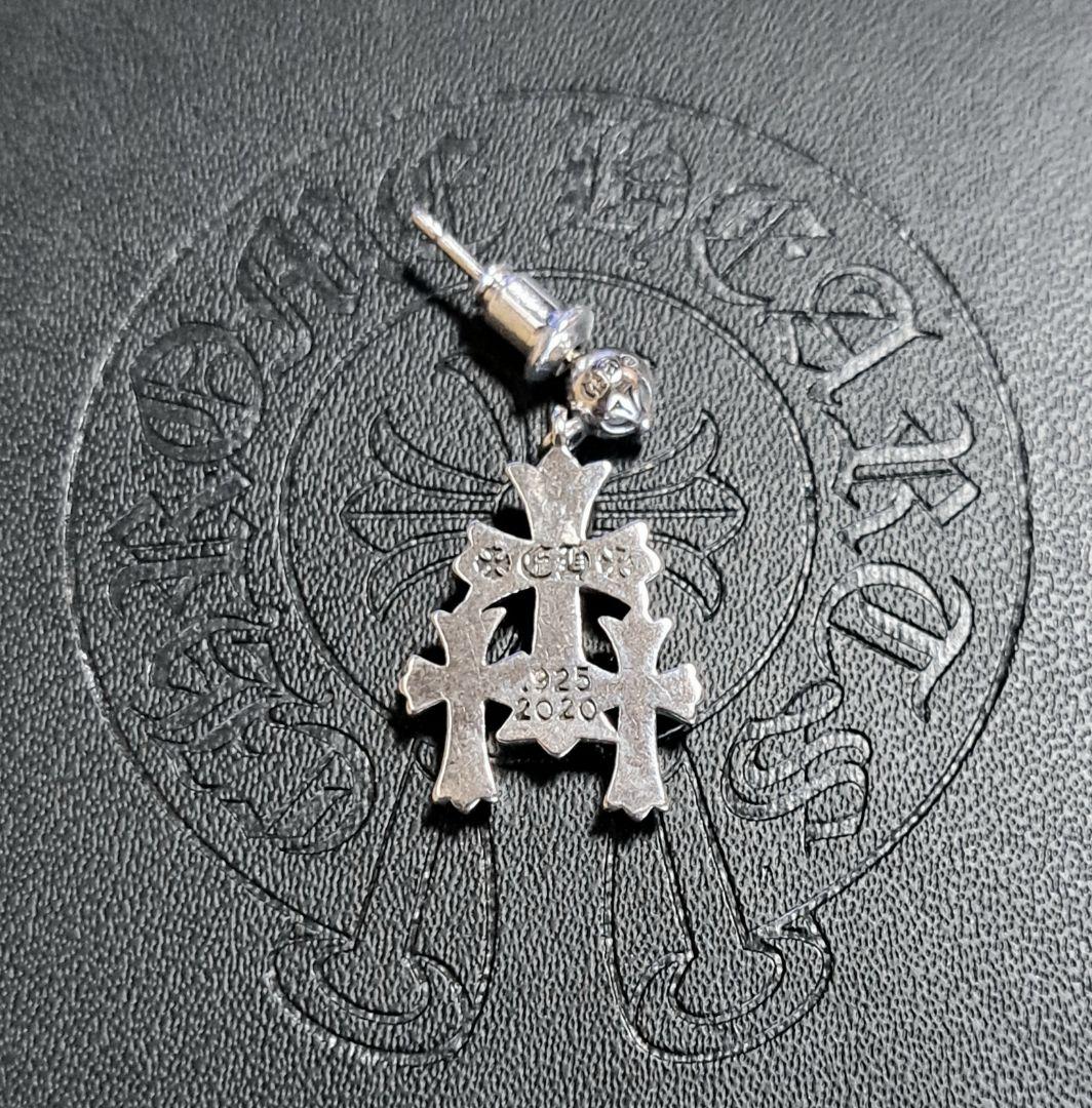 CHROME HEARTS 3CH CROSS ドロップ ピアス 片耳