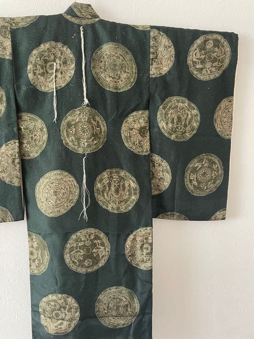 七五三　3歳　アンティークお着物　袴コーデ