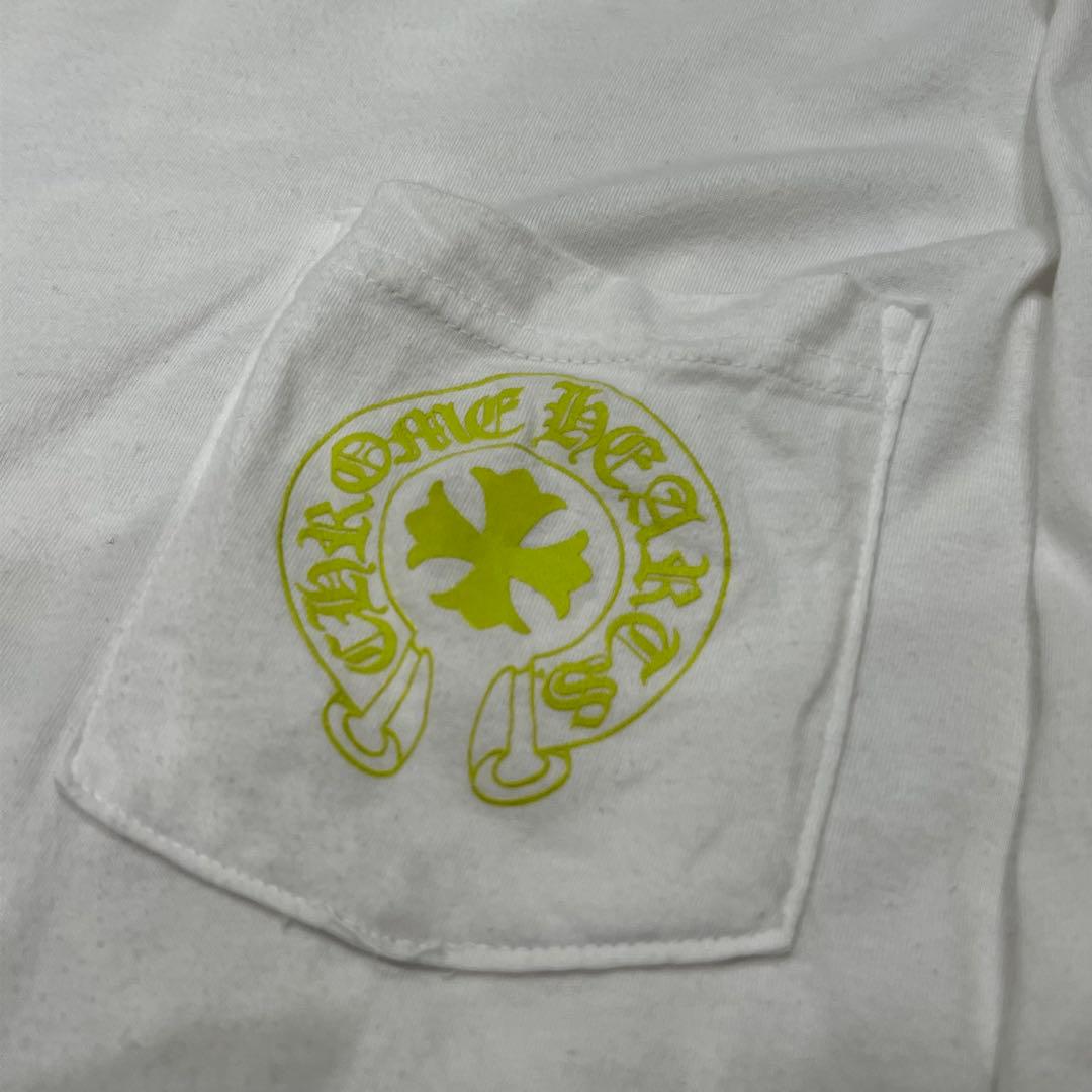 CHROME HEARTS ロンT ネオンカラー　バックロゴ　フローラルクロス