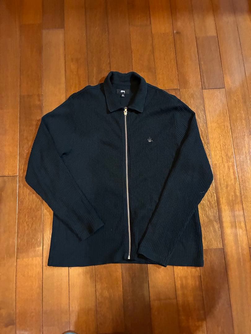 stussy　ジップアップ　サーマル　thermal