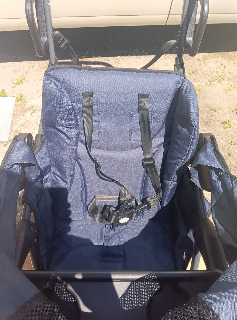 katoji ベビーカー 二人でゴー 二人乗り カトウジ ネイビー 2人でゴー