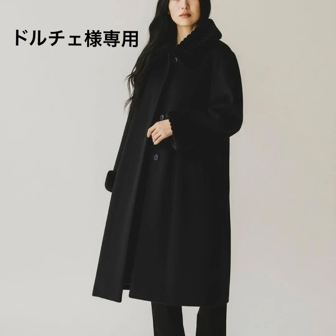 ドルチェ 　Leilian レリアン カシミヤ100% ヌートリアファー