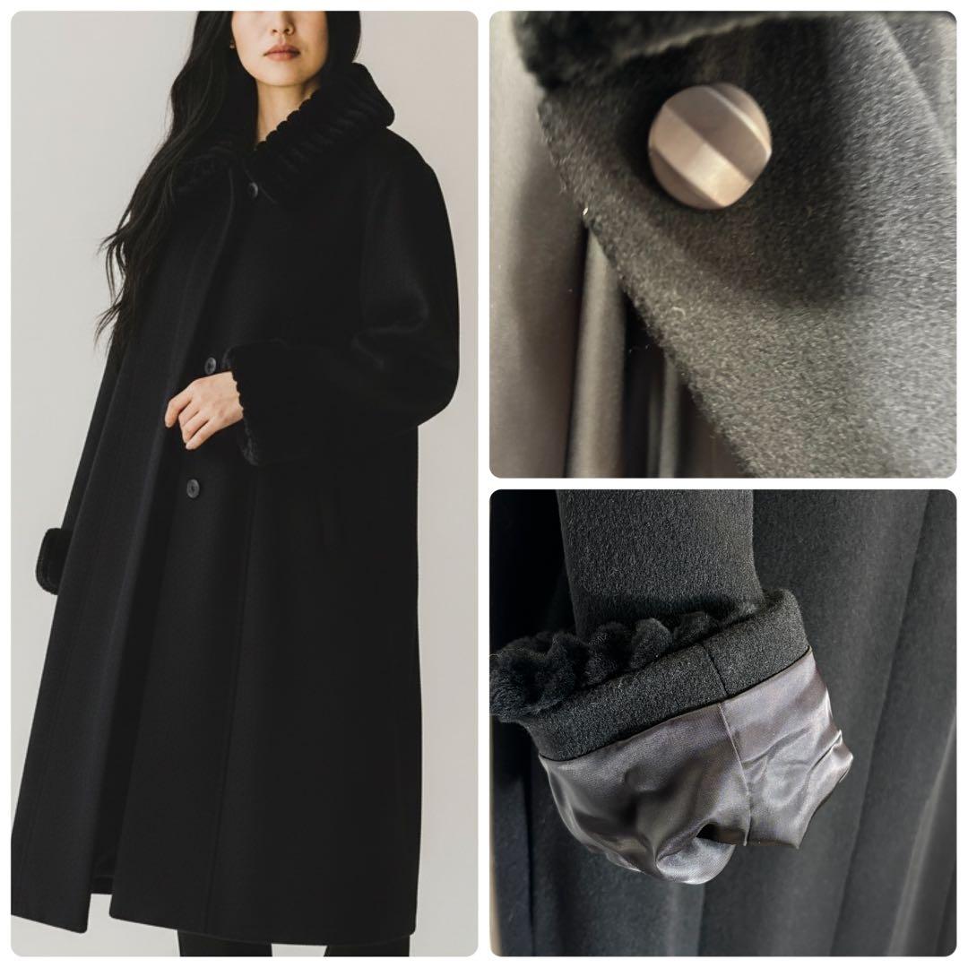 ドルチェ 　Leilian レリアン カシミヤ100% ヌートリアファー