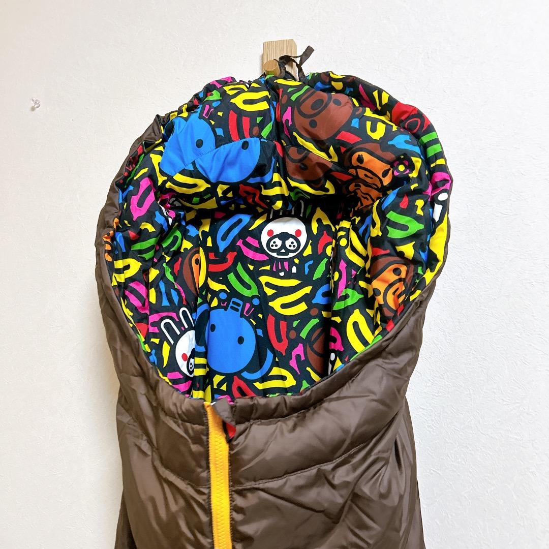 極美品 A BATHING APE ベビーカーカバー ダウン リバーシブル