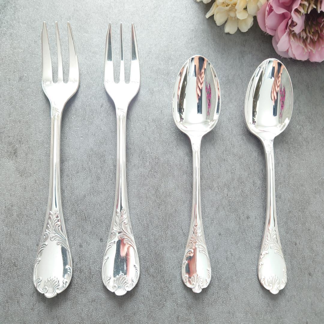 クリストフル マルリー ケーキフォーク コーヒースプーン 計4点