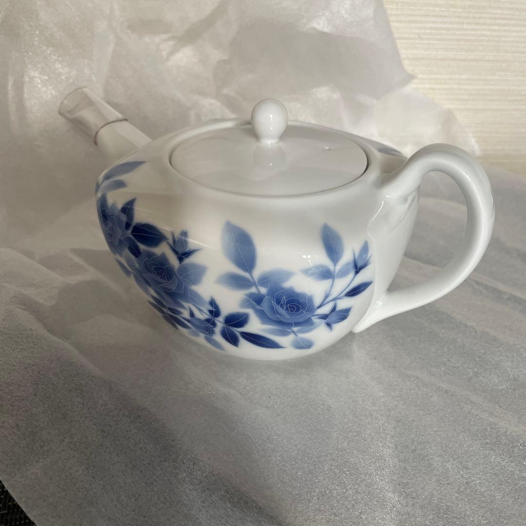 【新品】香蘭社 サムシングブルー ペア マグカップ　ティーポット