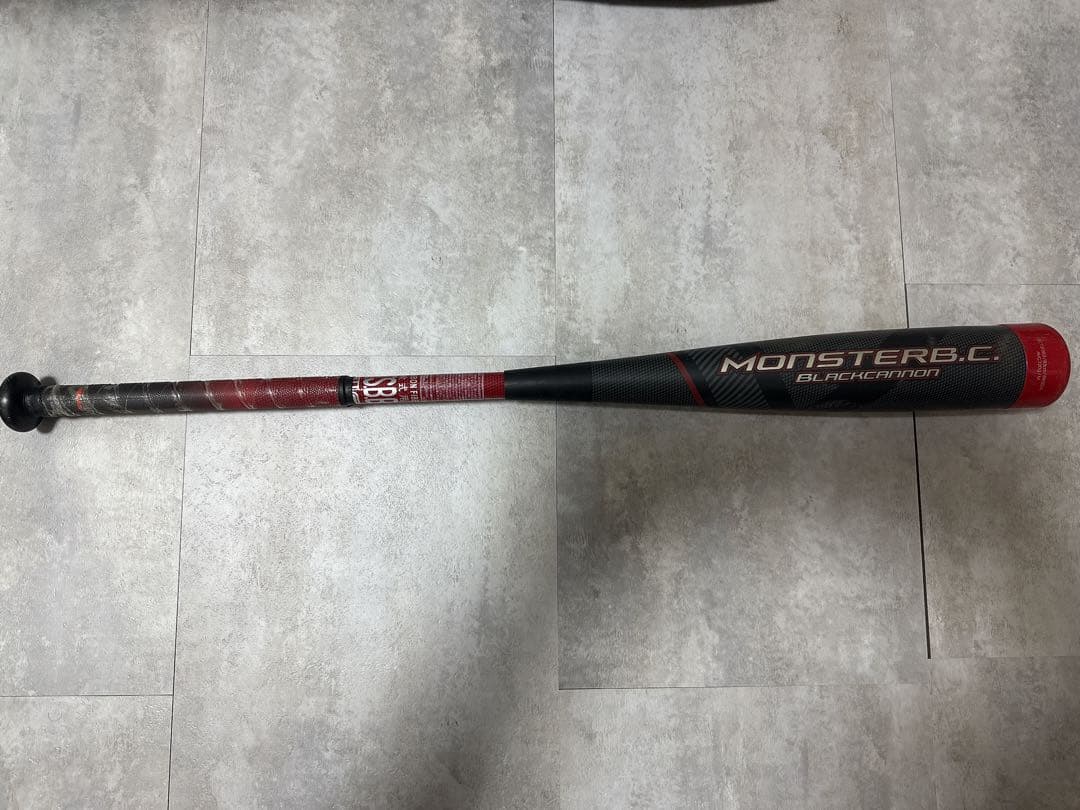ZETT MONSTERB.C. モンスターブラックキャノン軟式バット 黒/赤