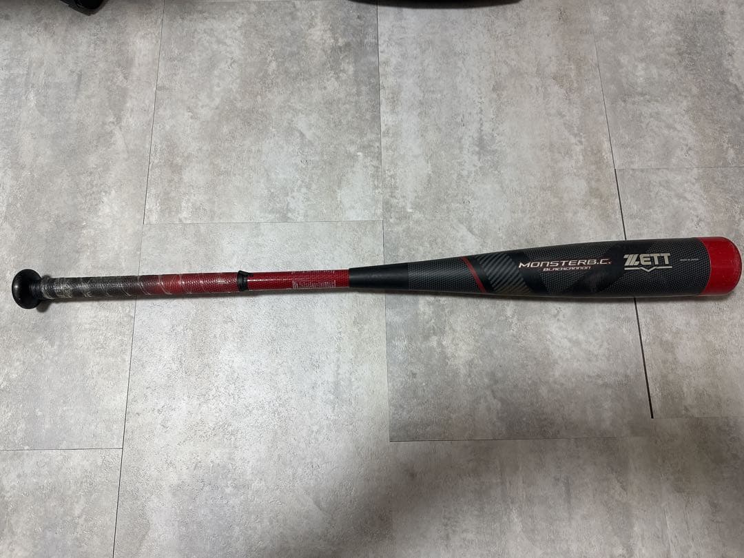 ZETT MONSTERB.C. モンスターブラックキャノン軟式バット 黒/赤