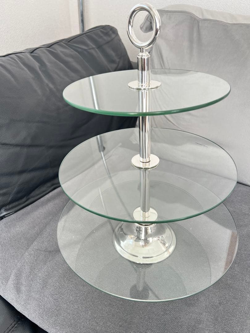 【未使用】【希少】ケーキスタンド　3段トレイ　アフタヌーンティースタンド　伊勢丹