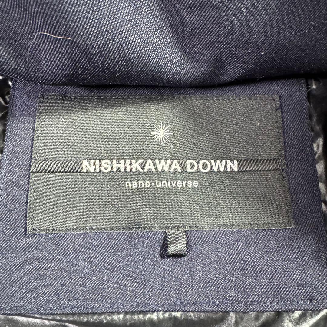 専用 美品　西川ダウン　ナノユニバース　別注　ダウン　ネイビー　40　Lサイズ