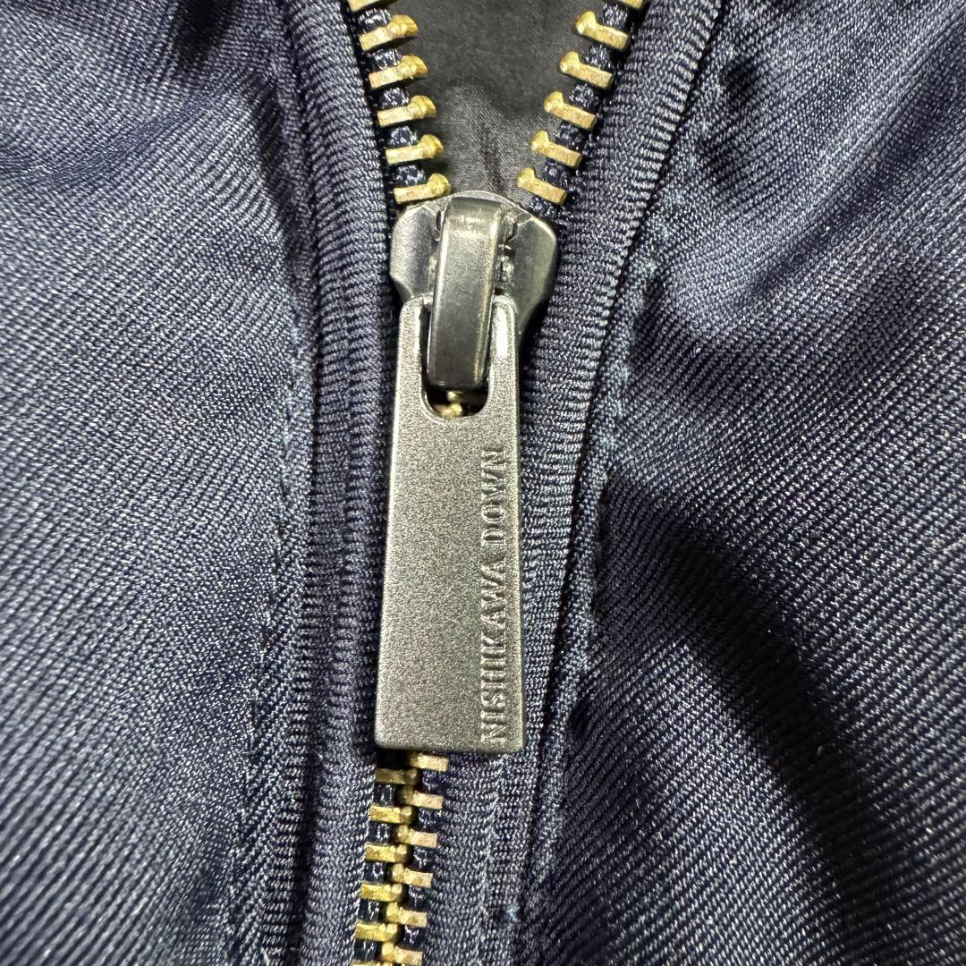 専用 美品　西川ダウン　ナノユニバース　別注　ダウン　ネイビー　40　Lサイズ