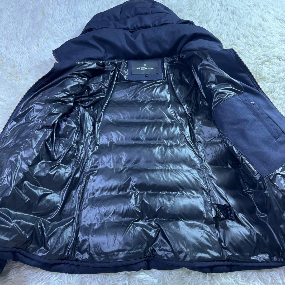 専用 美品　西川ダウン　ナノユニバース　別注　ダウン　ネイビー　40　Lサイズ