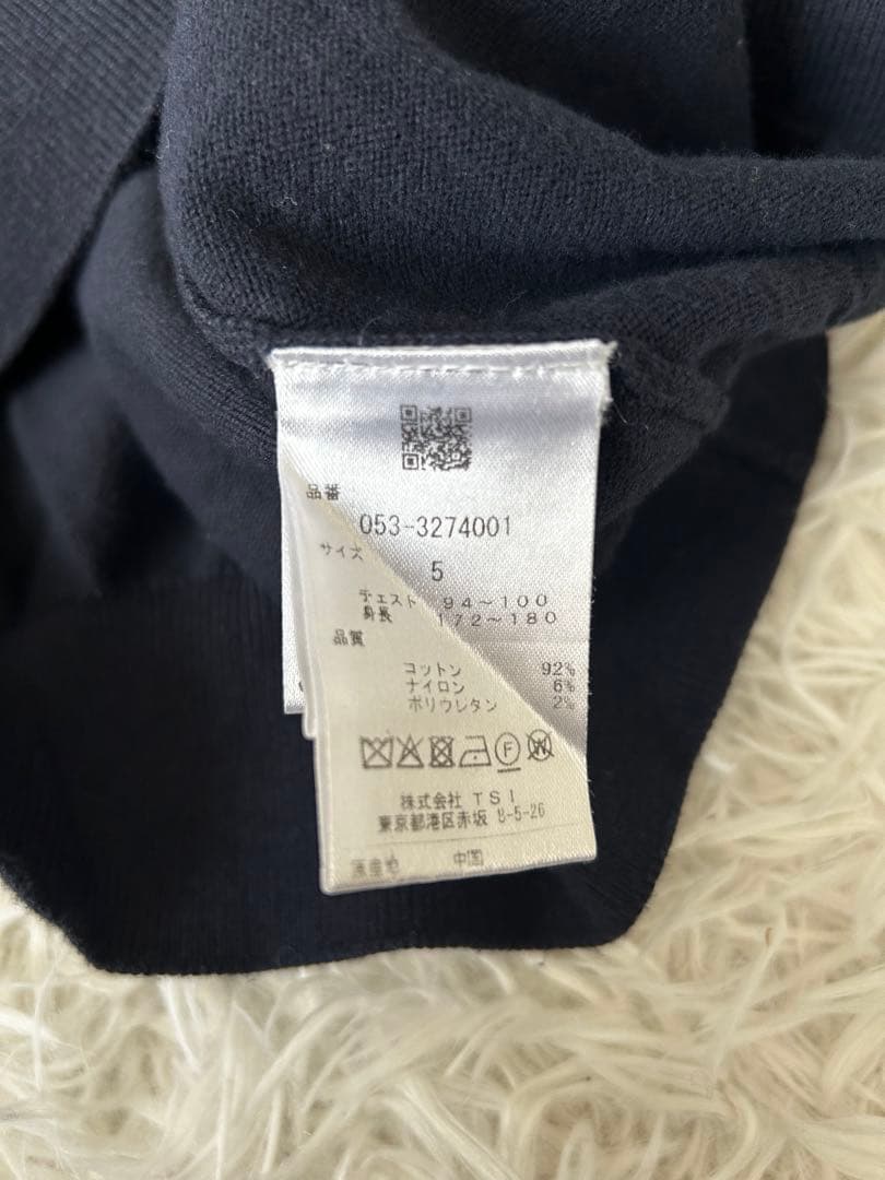 パーリーゲイツ 長袖 ゴルフ ニット セーター ハイネック ネイビー 5