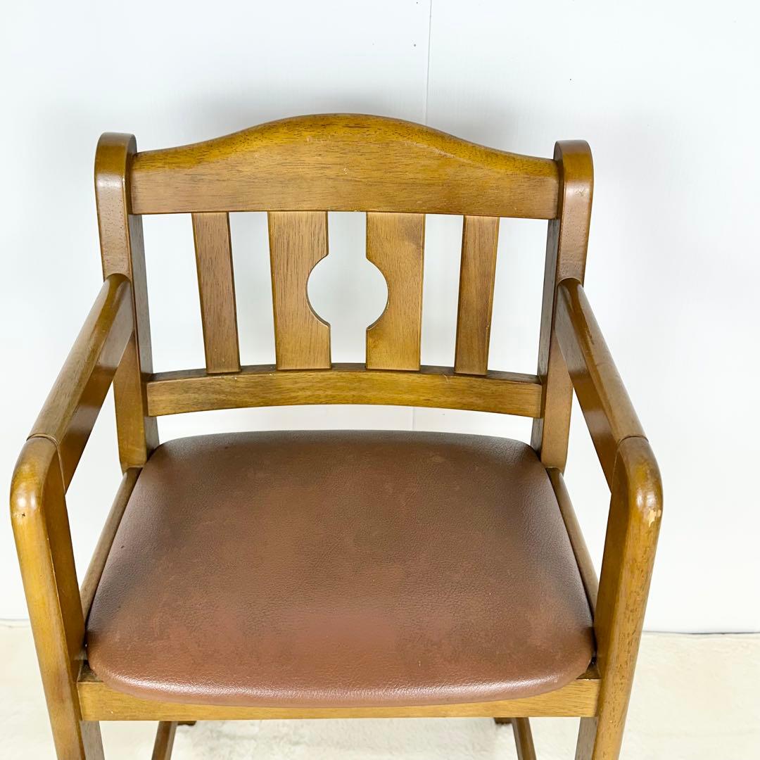 karimoku ダイニングチェア ブラウン　子供用チェア