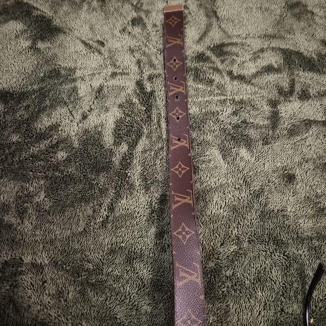 LOUIS VUITTON モノグラムレザーベルト　ユーズド　全長約100cm