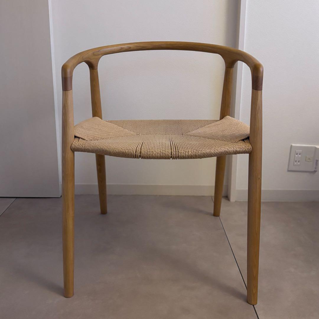 無垢材　ペーパーコードチェア