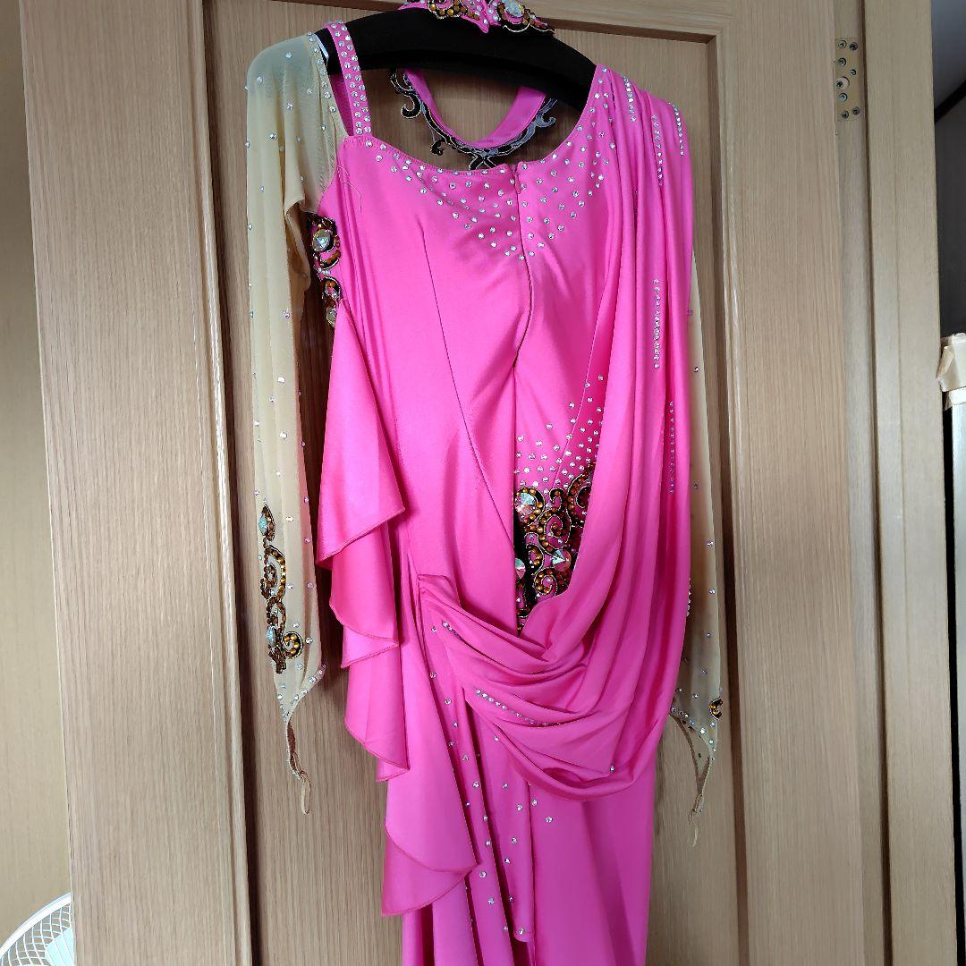 社交ダンス用ピンクラテンドレス