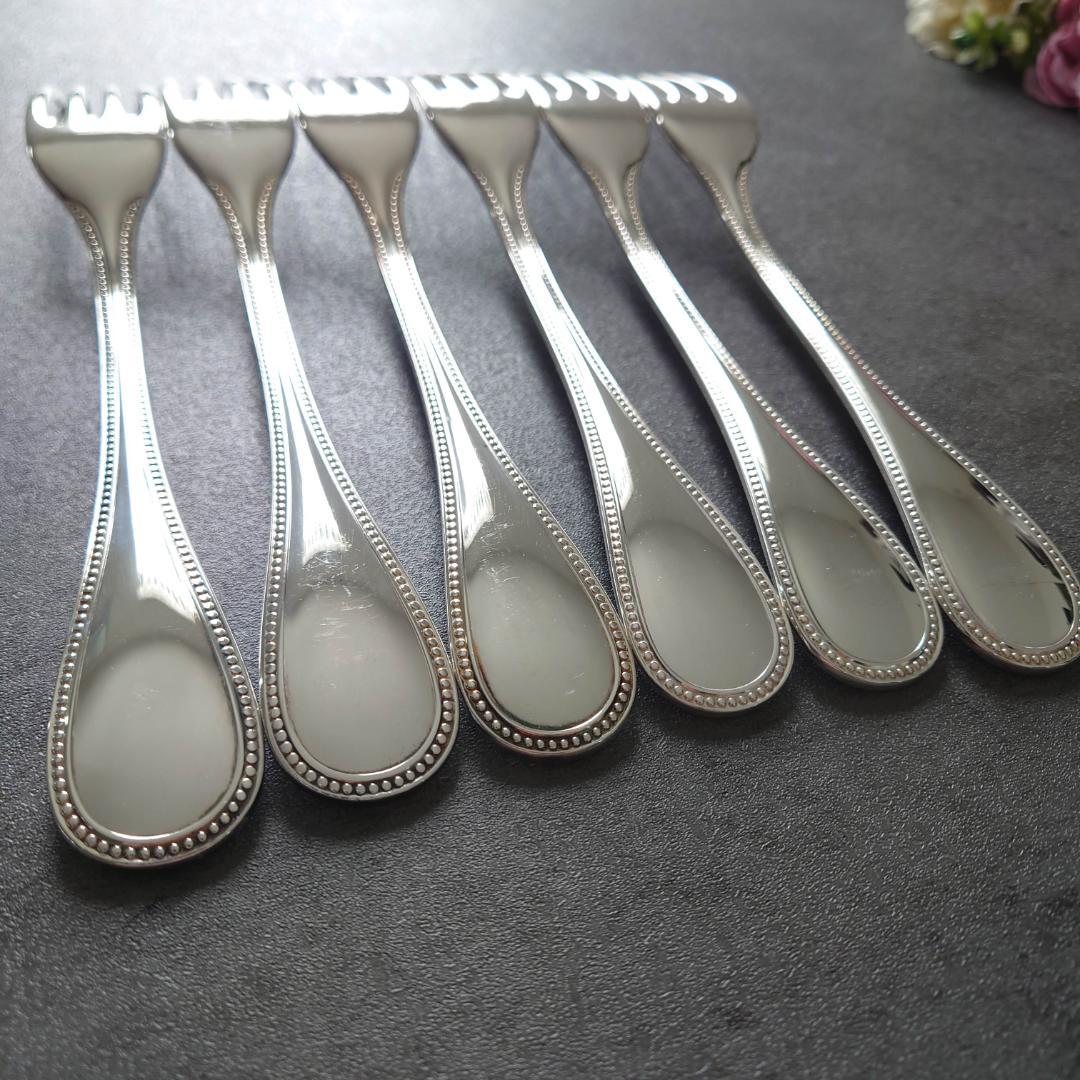 美品 クリストフル パール テーブルフォーク 6点