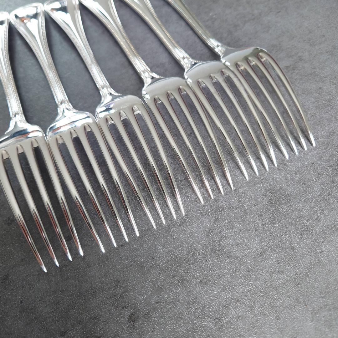 美品 クリストフル パール テーブルフォーク 6点