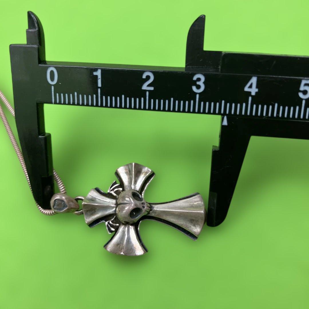 【JAP工房】Skull Blue Rosen Croiz Pendant