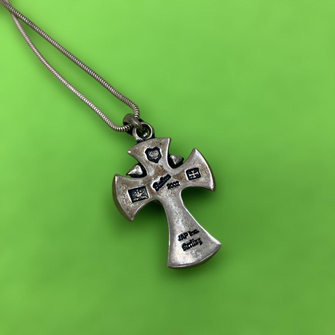 【JAP工房】Skull Blue Rosen Croiz Pendant